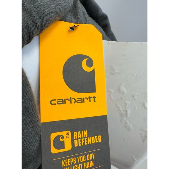 Carhartt Dark Gray Rain Defender Loose Fit Hooded Sweatshirt Men’s Size 2XL NWT - Picture 4 of 8